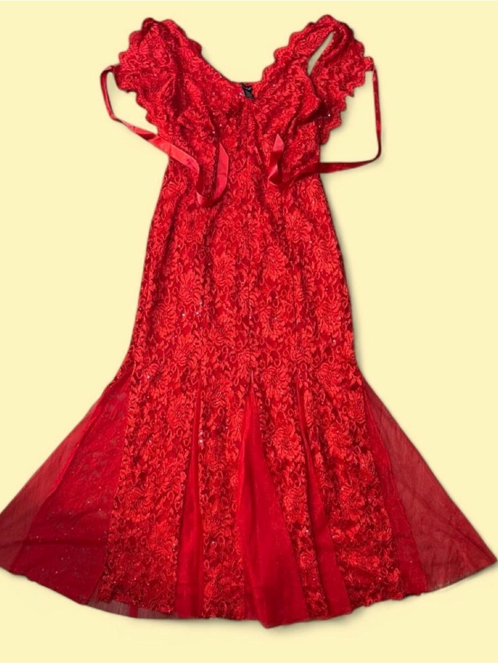🌸Candalite red mermaid prom dress🌸